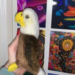eagle beanie baby-like plushie